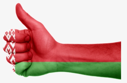 Belarus, Flag, Hand, National, Fingers, Patriotic - Интересные Факты О Беларуси, HD Png Download, Free Download