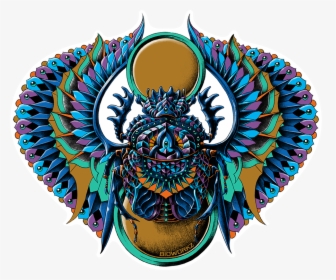 Egyptian Scarab Sticker - Illustration, HD Png Download, Free Download