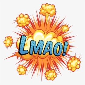 #lmao #explosion #shocking #cartoon #comic #clouds - Word Nice, HD Png Download, Free Download