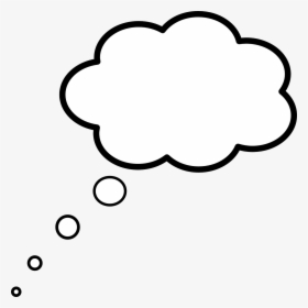 Thought Cloud Silhouette, HD Png Download, Free Download