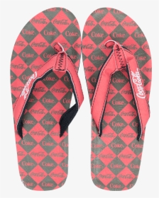 Coca Cola Diamond Print Women"s Flip Flops"  Title="coca - Shoes And Slippers, HD Png Download, Free Download
