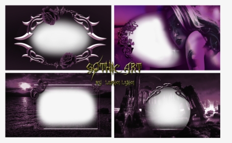 Gothic Photoshop Frames Images - Gothic Frames, HD Png Download, Free Download