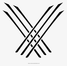 Wolverine Claws Coloring Page - Wolverine Symbol, HD Png Download, Free Download