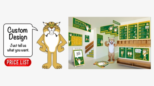 Pbis Posters Bobcat Mascot - Pbis Posters, HD Png Download, Free Download