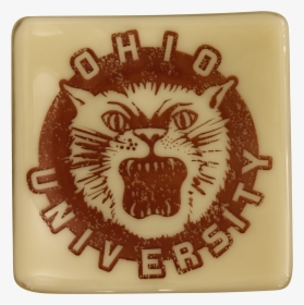 Ohio University Bobcat Glass Dish"  Class= - Old Ohio University Logo, HD Png Download, Free Download