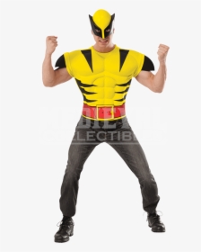 Adult Deluxe Wolverine Costume Top And Mask Set - Costume, HD Png Download, Free Download