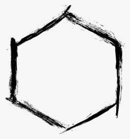Hexagon Silhouette At Getdrawings - Transparent Background Grunge Frames Png, Png Download, Free Download