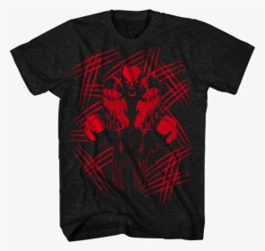 Wolverine Slash Marks T-shirt - Cobra Kai Shirt Neon, HD Png Download, Free Download