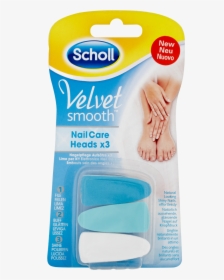 Scholl Velvet Smooth Nail Care System Refills - Scholl Velvet Smooth Nail Care Heads, HD Png Download, Free Download