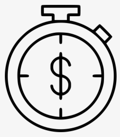 Stopwatch Icon Png - Stopwatch Money Icon, Transparent Png, Free Download