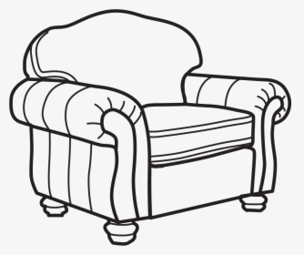 Bexley Leather Chair Without Nailhead Trim - Club Chair, HD Png Download, Free Download