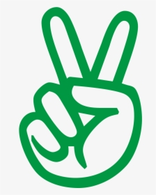 Peace Symbols Hand V Sign - Hand Peace Signs Gif, HD Png Download, Free Download
