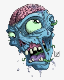 Cartoon Zombie Transparent Image - Zombie Drawing, HD Png Download, Free Download