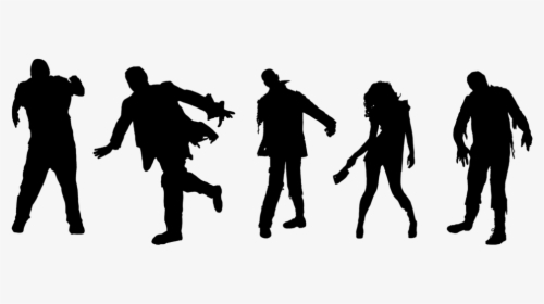 Zombie Silhouette Png, Transparent Png, Free Download