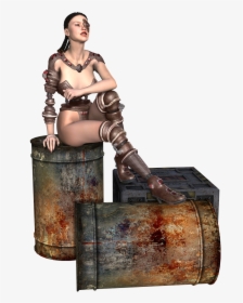Sitting On Barrel, HD Png Download, Free Download