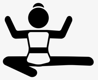 Girl Sitting On The Floor With Arms Up - Open Legs Icon, HD Png Download, Free Download