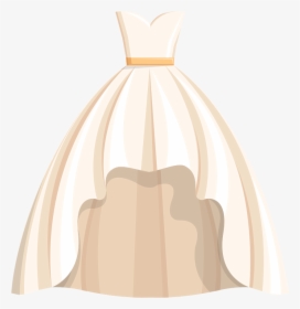 Dress Wedding Free Png Hq Clipart - Wedding Gown Clipart Transparent, Png Download, Free Download