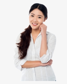 Cute Girl - Asian Woman Smiling Png, Transparent Png, Free Download
