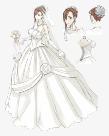 Art Wedding Dress - Wedding Dress Concept Art, HD Png Download, Free Download