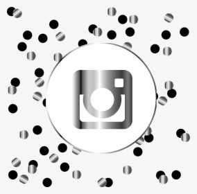 Instagram Silver Icon Symbol Social Media Web Black And Gold Facebook Icon Hd Png Download Kindpng