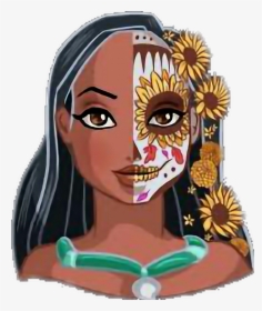 Transparent Pocahontas Clipart - Pocahontas Sugar Skull, HD Png Download, Free Download