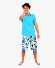 Men Pointing Thumbs Up Png Image - Casual Guy, Transparent Png, Free Download