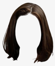 #hair #wig #shorthair #brunette #brown #straighthair - Short Hair Png Girl, Transparent Png, Free Download