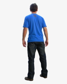 Manstandingtextingside - Man Standing By Side, HD Png Download -  430x1500(#3759430) - PngFind