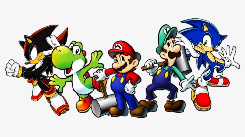Mario Bros Clipart Old - Mario And Luigi Bowser's Inside, HD Png Download, Free Download