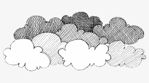 Clouds Sketch Png, Transparent Png, Free Download