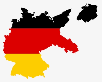 Flag Map Of Weimar Republic - Nazi Germany Flag Map, HD Png Download, Free Download