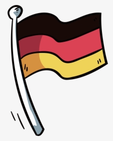 Flag Of National Hand - Dibujo De La Bandera De Alemania, HD Png Download, Free Download