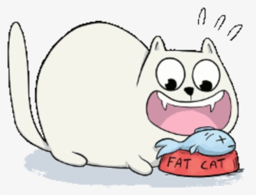 Fatcat Eating - Fat Cat Hangouts, HD Png Download, Free Download