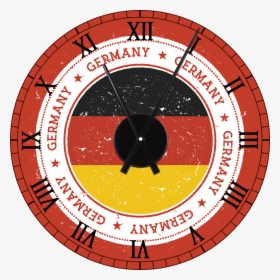German Flag Stamp - Circle, HD Png Download, Free Download