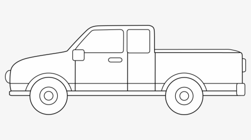 Transparent Pick Up Truck Png - Pickup Truck Clipart Outline, Png Download, Free Download
