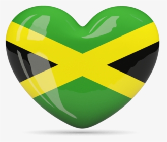 Download Jamaica Flag Png Hd - Jamaican Flag Heart, Transparent Png, Free Download
