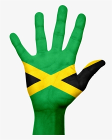 Jamaica, Flag, Hand, National, Fingers, Patriotic - Pakistan Flag On Hand, HD Png Download, Free Download