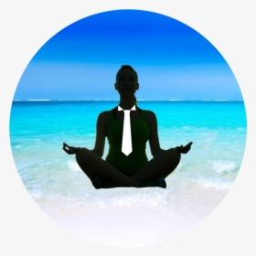 Clip Art Meditation Sea - Sitting, HD Png Download, Free Download