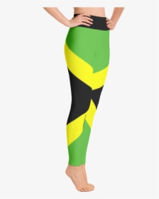 Jamaican Flag Yoga Leggings - Leggings, HD Png Download, Free Download