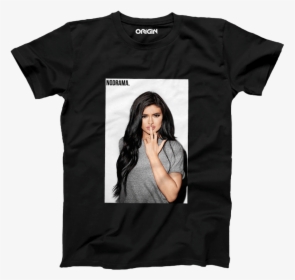 Kylie Printed Black T-shirt - Black Printed T Shirt, HD Png Download, Free Download