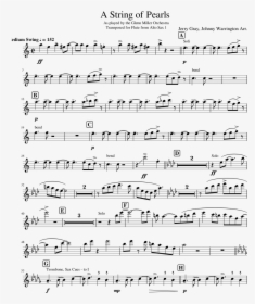 String Of Pearls Alto Sax Sheet Music, HD Png Download, Free Download