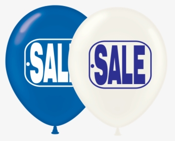 17 Inch Blue & White Sale Balloons - Sale Sale Balloons, HD Png Download, Free Download