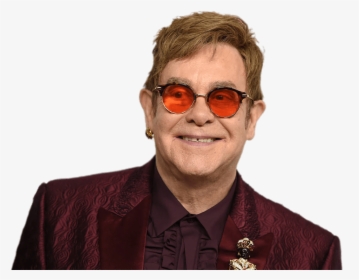 Elton John Wearing Orange Glasses Clip Arts - Elton John Orange Glasses, HD Png Download, Free Download