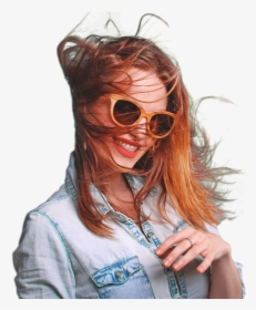 Girl With Sunglasses Png, Transparent Png, Free Download