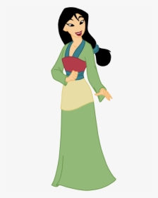 Mulan Green Dress Clipart, HD Png Download, Free Download