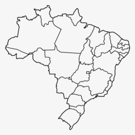 Brazil Political Blank Map, HD Png Download, Free Download