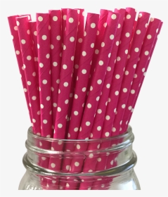 Red And White Dot Paper Straws, HD Png Download, Free Download