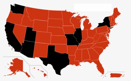 Usa H1n1 Map - Death Penalty States, HD Png Download, Free Download