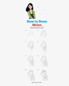 How To Draw Mulan - Mulan Drawing Step By Step, HD Png Download, Free Download