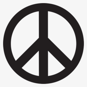 67376 - Peace Sign Clipart Black And White, HD Png Download, Free Download